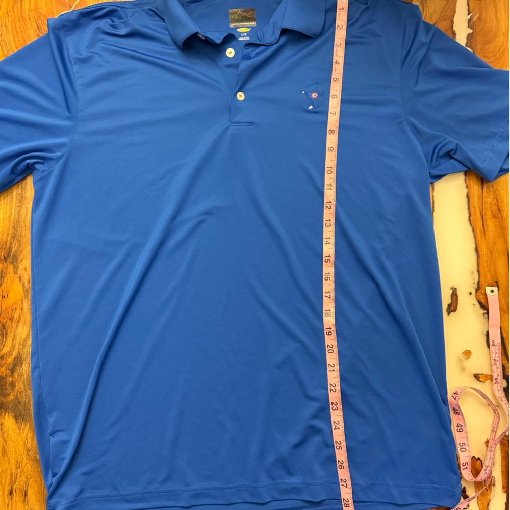 Greg Norman Play Dry Golf Polo Blue Men’s Large Performance Shirt - Picture 3 of 5